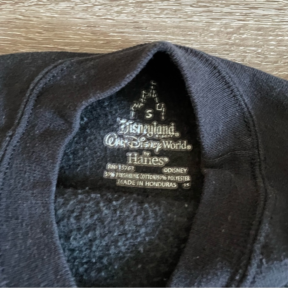 Disneyland Resort Glow in the Dark Crewneck Sweatshirt Size Small Black - Picture 4 of 6